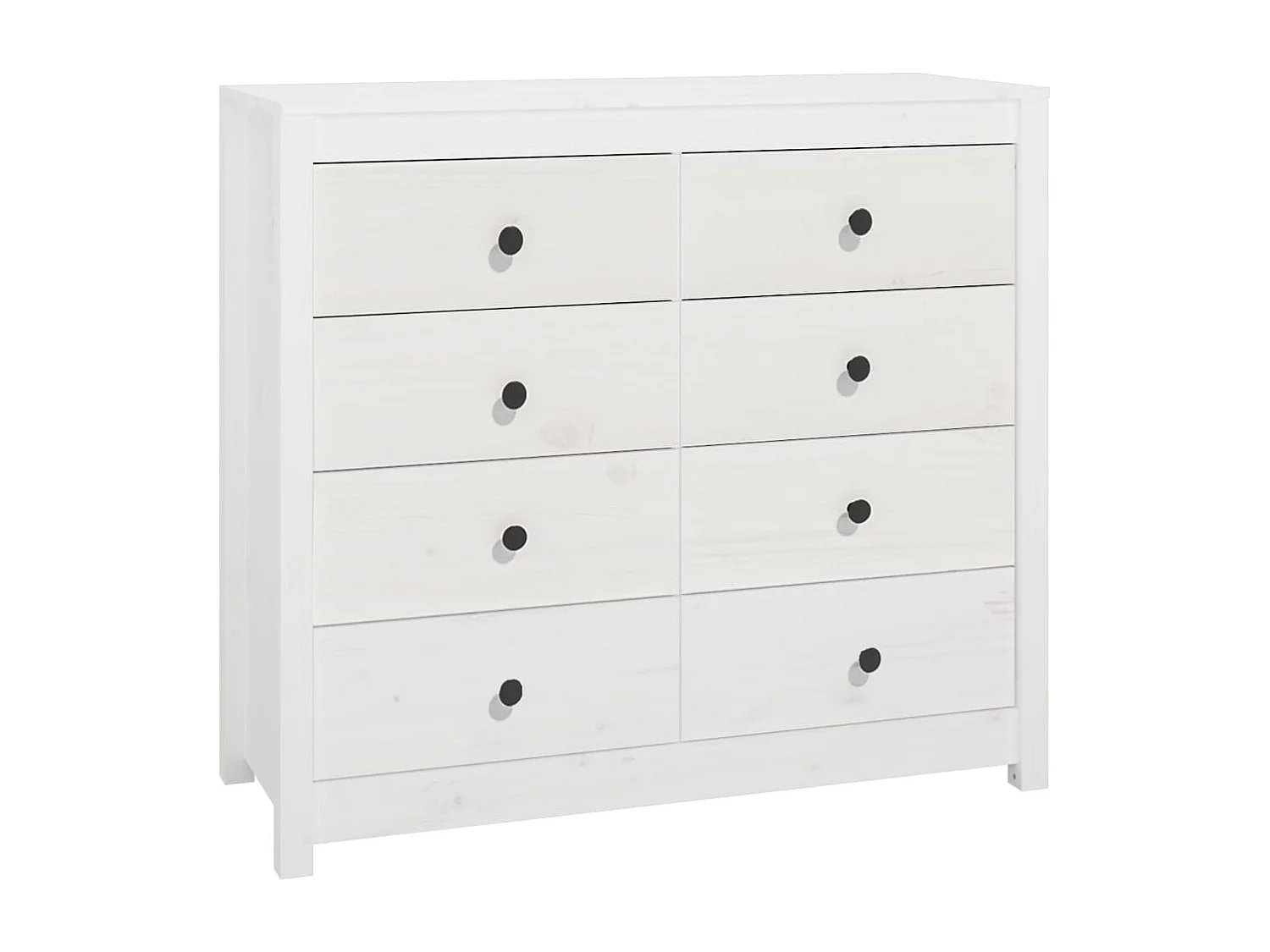 Dressoir 100x40x90 cm massief grenenhout wit