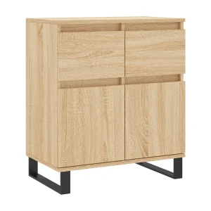 Dressoir 60x35x70 cm bewerkt hout sonoma eikenkleurig Dressoir 60x35x70 cm bewerkt hout sonoma eikenkleurig