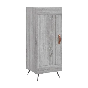 Dressoir 34,5x34x90 cm bewerkt hout grijs sonoma eikenkleurig