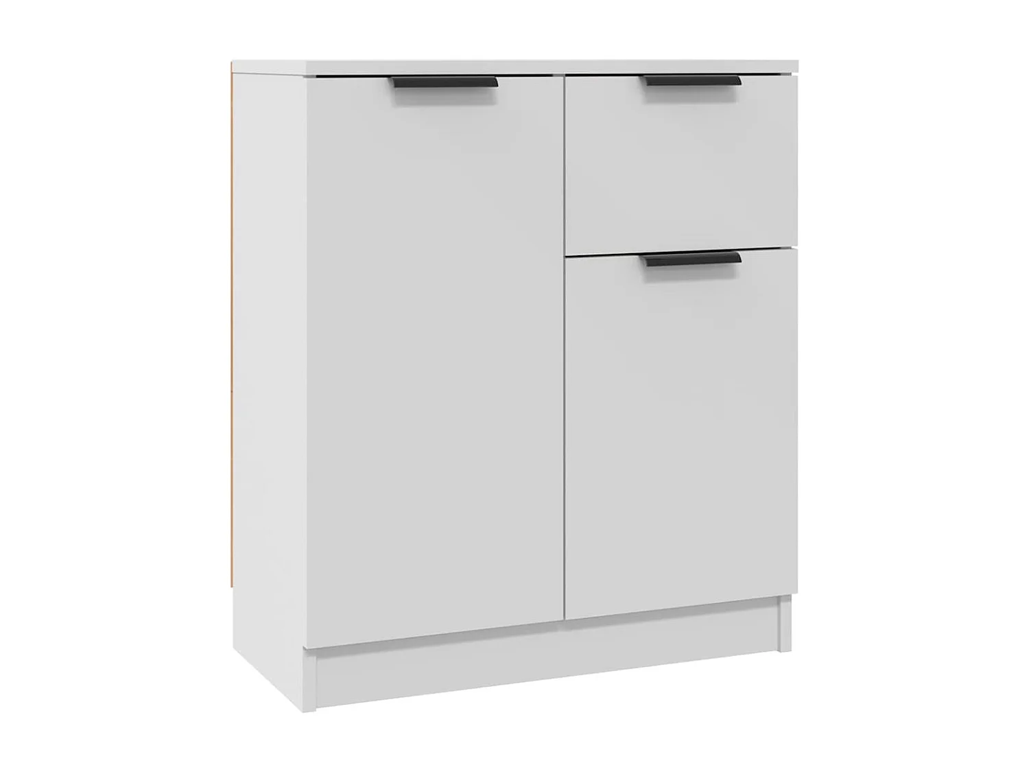 Dressoir 60x30x70 cm bewerkt hout wit