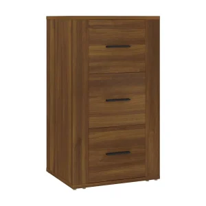 Dressoir 40x33x70 cm bewerkt hout bruin eikenkleur Dressoir 40x33x70 cm bewerkt hout bruin eikenkleur