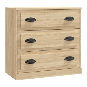 Dressoir 70×35,5×67,5 cm bewerkt hout sonoma eikenkleurig Dressoir 70×35,5×67,5 cm bewerkt hout sonoma eikenkleurig