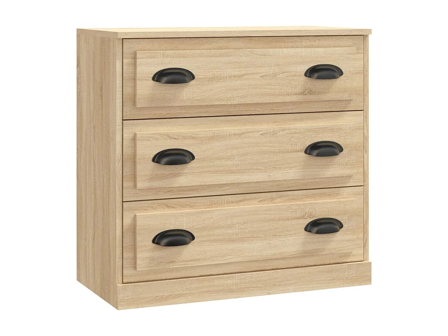 Dressoir 70x35,5x67,5 cm bewerkt hout sonoma eikenkleurig
