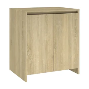 Dressoir 70x41x75 cm bewerkt hout sonoma eikenkleurig Dressoir 70x41x75 cm bewerkt hout sonoma eikenkleurig