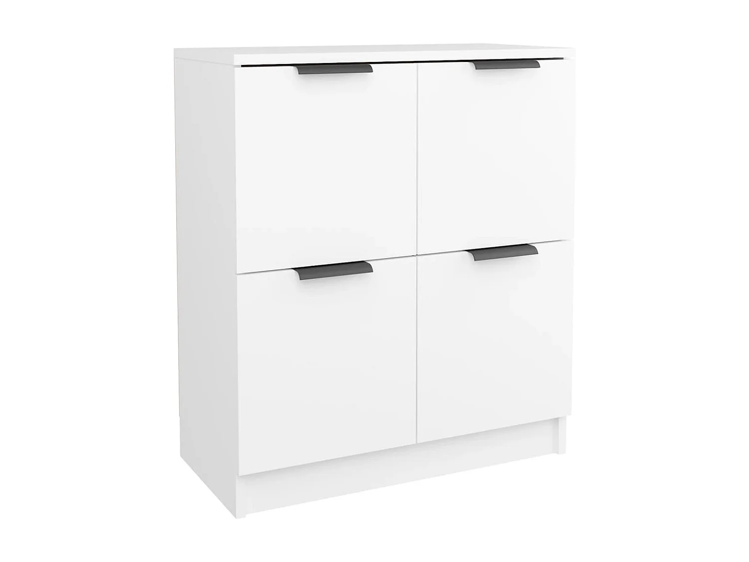Dressoir 60x30x70 cm bewerkt hout wit