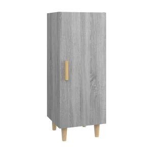 Dressoir 34,5x34x90 cm bewerkt hout grijs sonoma eikenkleurig