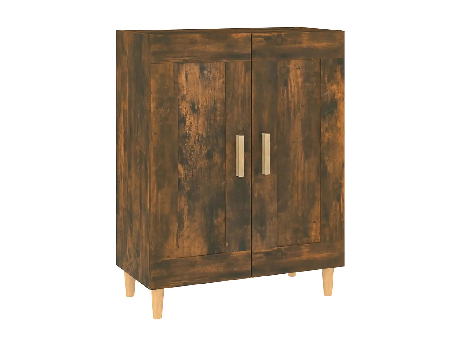 Dressoir 69,5x34x90 cm bewerkt hout gerookt eikenkleurig