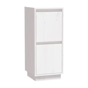 Dressoir 31,5x34x75 cm massief grenenhout wit
