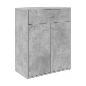 Dressoir 60x30x75 cm bewerkt hout betongrijs