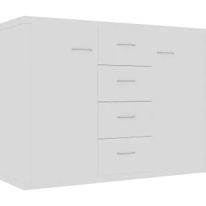 Dressoir 88x30x65 cm bewerkt hout wit Dressoir 88x30x65 cm bewerkt hout wit