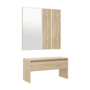Garderobe set bewerkt hout sonoma eiken Garderobe set bewerkt hout sonoma eiken