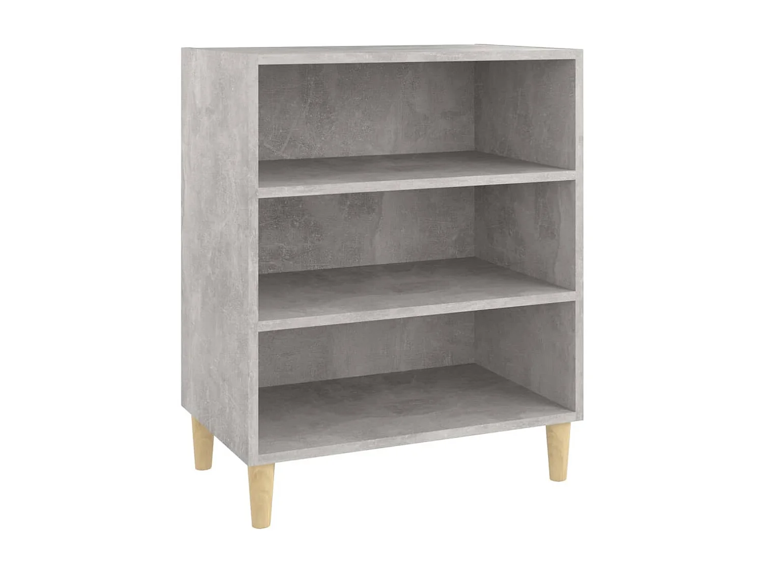 Dressoir 57x35x70 cm bewerkt hout betongrijs