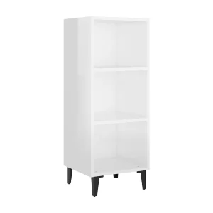 Dressoir 34,5×32,5×90 cm bewerkt hout hoogglans wit Dressoir 34,5×32,5×90 cm bewerkt hout hoogglans wit