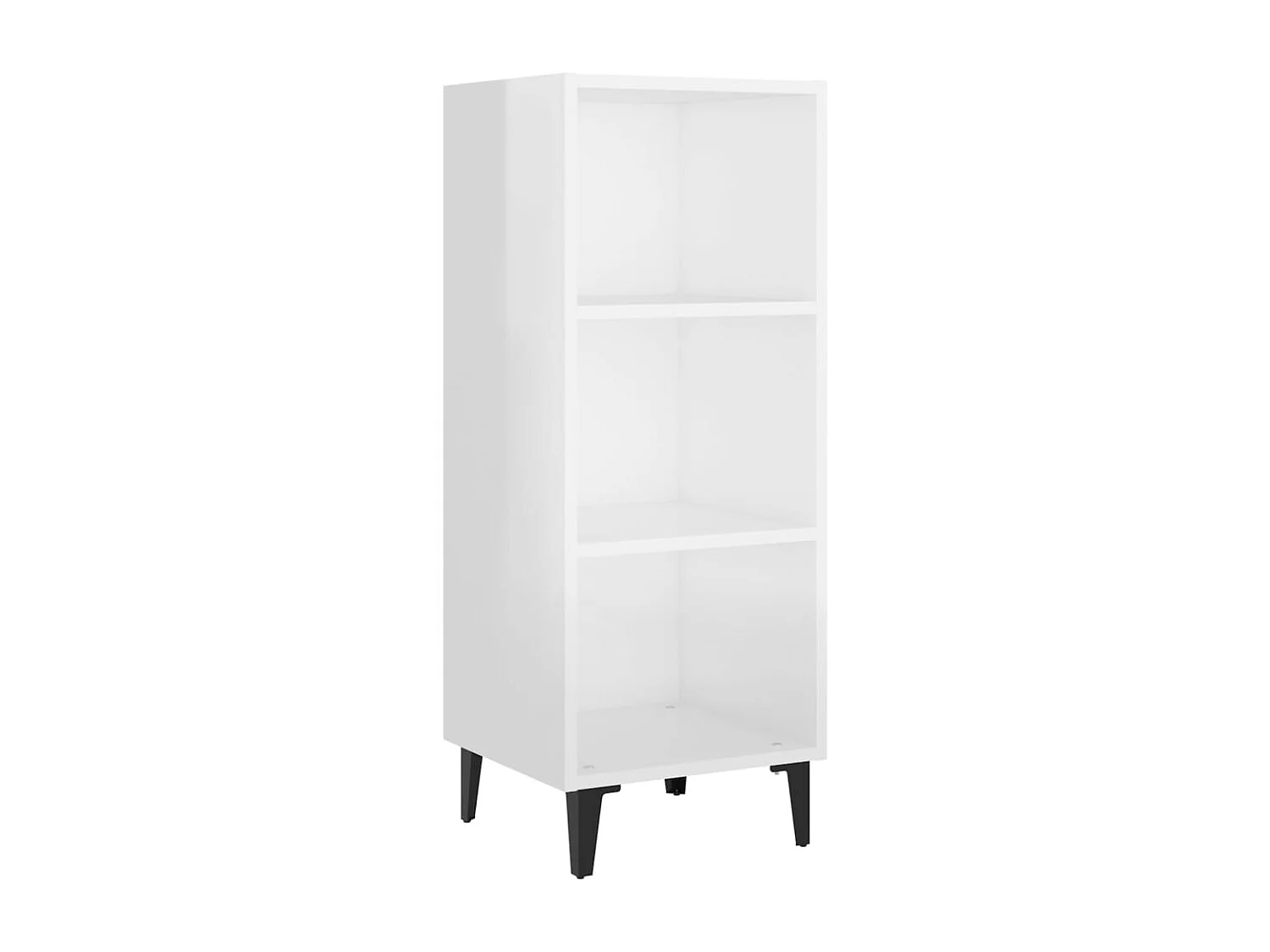 Dressoir 34,5x32,5x90 cm bewerkt hout hoogglans wit