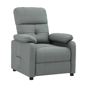 Fauteuil verstelbaar stof donkergrijs Fauteuil verstelbaar stof donkergrijs