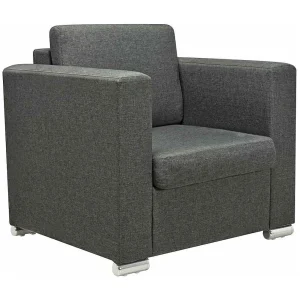 Fauteuil stof donkergrijs Fauteuil stof donkergrijs