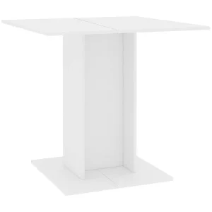 Eettafel 80x80x75 cm bewerkt hout wit