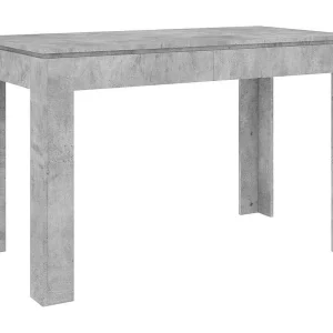 Eettafel 120x60x76 cm bewerkt hout betongrijs Eettafel 120x60x76 cm bewerkt hout betongrijs