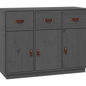 Dressoir 100x40x75 cm massief grenenhout grijs Dressoir 100x40x75 cm massief grenenhout grijs