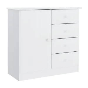 Dressoir ALTA 77x35x73 cm massief grenenhout wit Dressoir ALTA 77x35x73 cm massief grenenhout wit