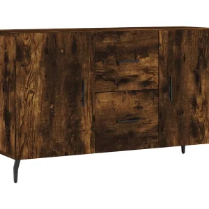 Dressoir 100x36x60 cm bewerkt hout gerookt eikenkleurig Dressoir 100x36x60 cm bewerkt hout gerookt eikenkleurig