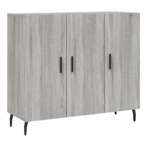 Dressoir 90x34x80 cm bewerkt hout grijs sonoma eikenkleurig Dressoir 90x34x80 cm bewerkt hout grijs sonoma eikenkleurig