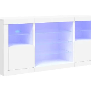 Dressoir met LED-verlichting 142,5x37x67 cm wit Dressoir met LED-verlichting 142,5x37x67 cm wit