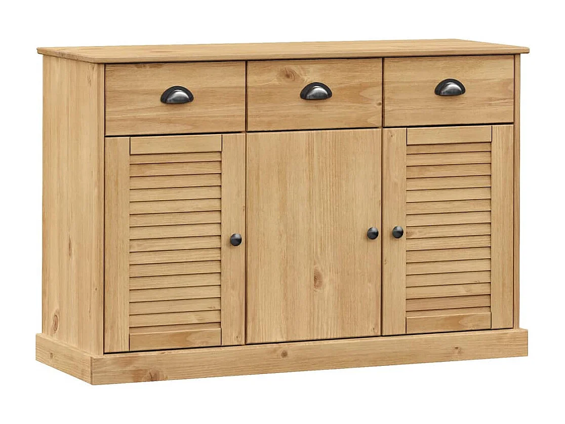Dressoir met lades VIGO 113x40x75 cm massief grenenhout