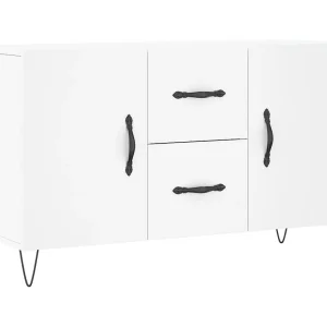 Dressoir 100x36x60 cm bewerkt hout wit Dressoir 100x36x60 cm bewerkt hout wit