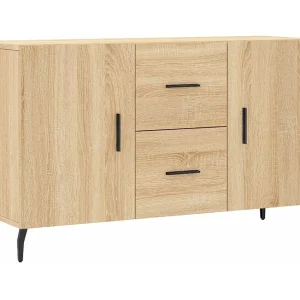Dressoir 100x36x60 cm bewerkt hout sonoma eikenkleurig Dressoir 100x36x60 cm bewerkt hout sonoma eikenkleurig