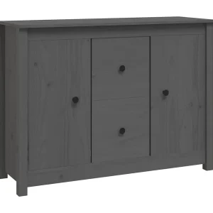 Dressoir 100x35x74 cm massief grenenhout grijs Dressoir 100x35x74 cm massief grenenhout grijs