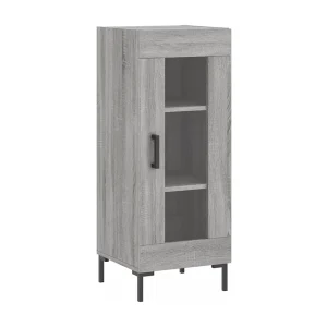 Dressoir 34,5x34x90 cm bewerkt hout grijs sonoma eikenkleurig