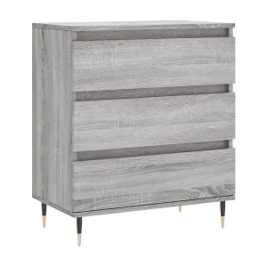 Dressoir 60x35x70 cm bewerkt hout grijs sonoma eikenkleurig Dressoir 60x35x70 cm bewerkt hout grijs sonoma eikenkleurig