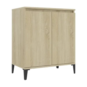 Dressoir 60x35x70 cm bewerkt hout sonoma eikenkleurig Dressoir 60x35x70 cm bewerkt hout sonoma eikenkleurig