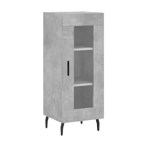Dressoir 34,5x34x90 cm bewerkt hout betongrijs Dressoir 34,5x34x90 cm bewerkt hout betongrijs