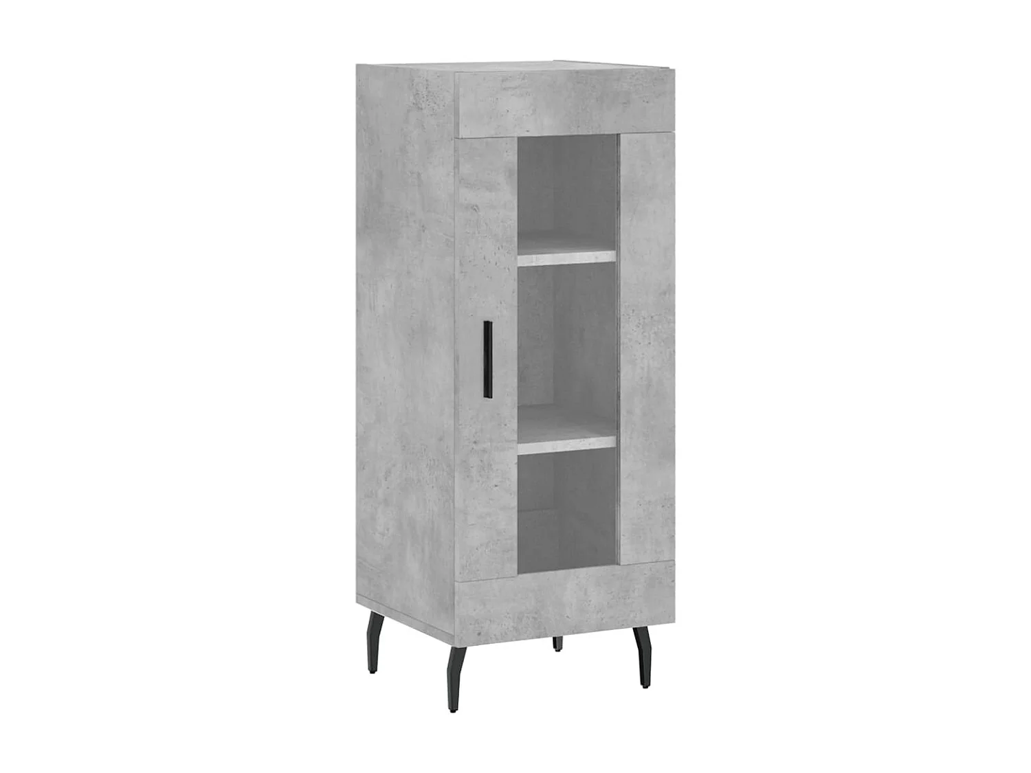 Dressoir 34,5x34x90 cm bewerkt hout betongrijs