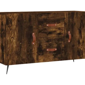 Dressoir 100x36x60 cm bewerkt hout gerookt eikenkleurig Dressoir 100x36x60 cm bewerkt hout gerookt eikenkleurig