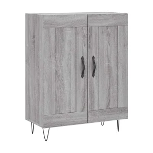 Dressoir 69,5x34x90 cm bewerkt hout grijs sonoma eikenkleurig Dressoir 69,5x34x90 cm bewerkt hout grijs sonoma eikenkleurig