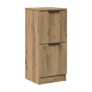 Dressoir 30x30x70 cm bewerkt hout artisanaal eikenkleur Dressoir 30x30x70 cm bewerkt hout artisanaal eikenkleur