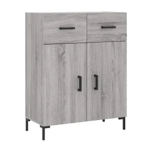 Dressoir 69,5x34x90 cm bewerkt hout grijs sonoma eikenkleurig Dressoir 69,5x34x90 cm bewerkt hout grijs sonoma eikenkleurig