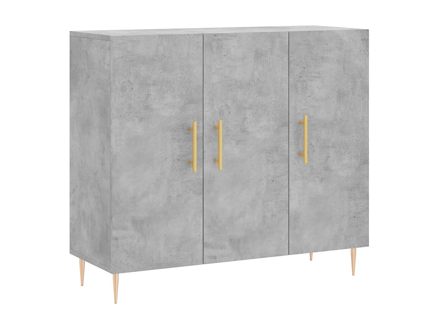 Dressoir 90x34x80 cm bewerkt hout betongrijs