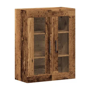 Dressoir 69,5x34x90 cm bewerkt hout oud houtkleurig Dressoir 69,5x34x90 cm bewerkt hout oud houtkleurig