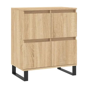 Dressoir 60x35x70 cm bewerkt hout sonoma eikenkleurig Dressoir 60x35x70 cm bewerkt hout sonoma eikenkleurig