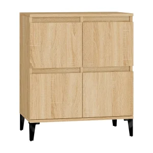 Dressoir 60x35x70 cm bewerkt hout sonoma eikenkleurig Dressoir 60x35x70 cm bewerkt hout sonoma eikenkleurig