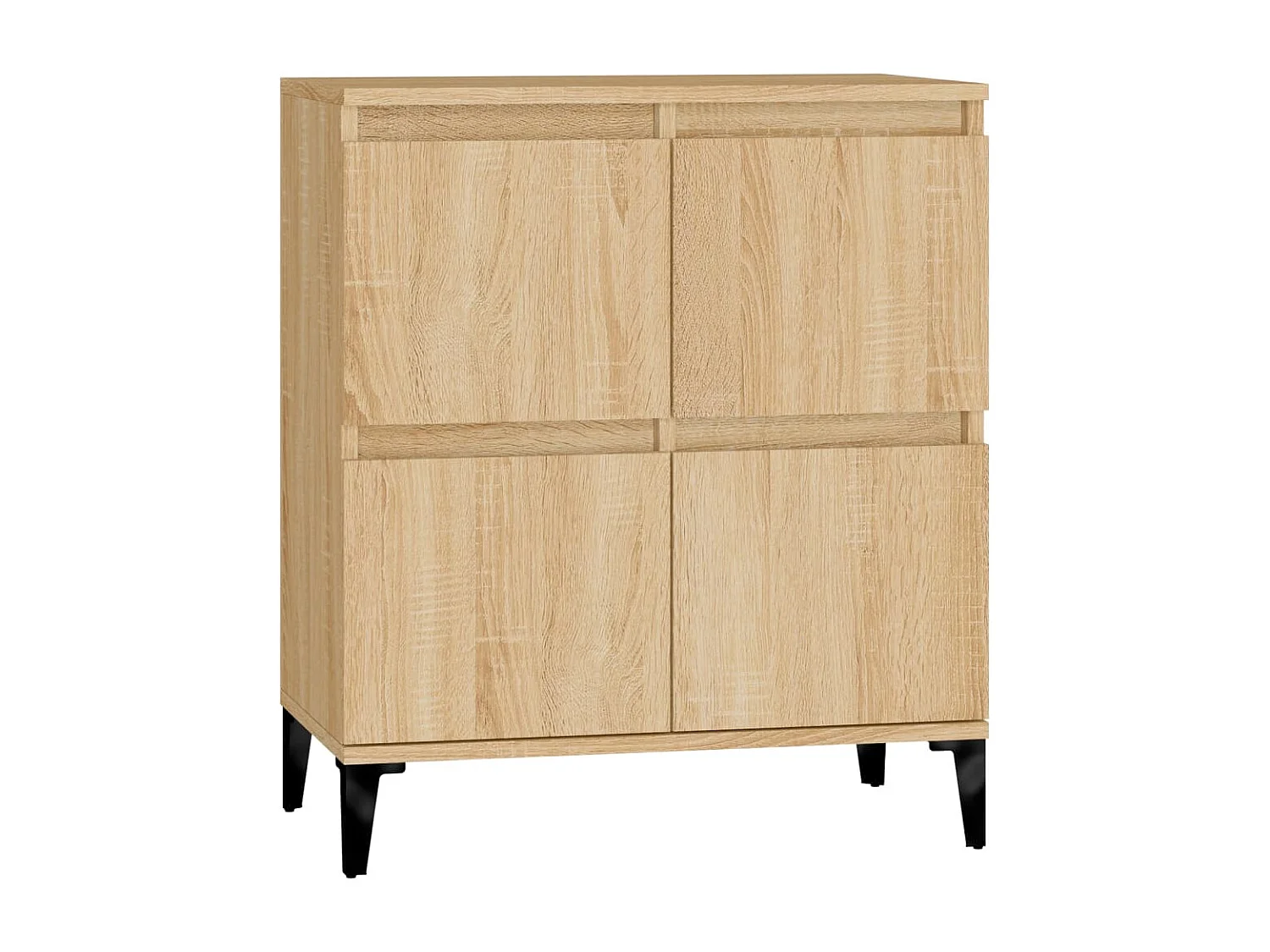 Dressoir 60x35x70 cm bewerkt hout sonoma eikenkleurig