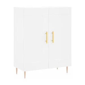 Dressoir 69,5x34x90 cm bewerkt hout wit Dressoir 69,5x34x90 cm bewerkt hout wit