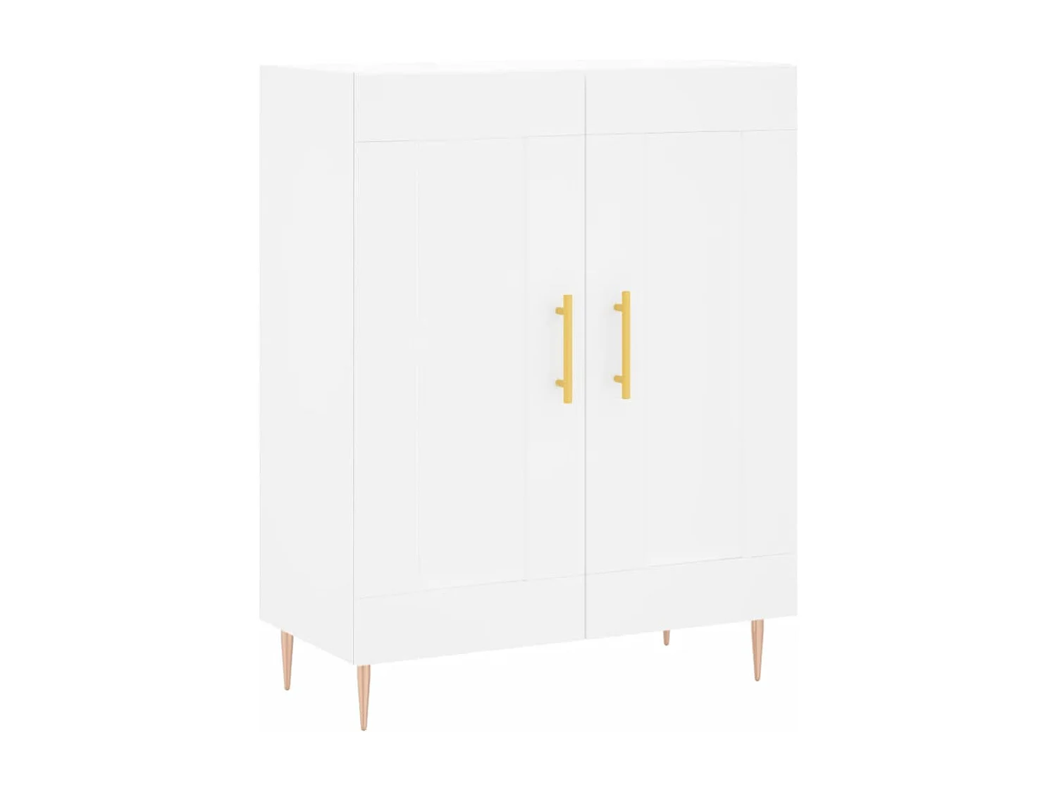 Dressoir 69,5x34x90 cm bewerkt hout wit