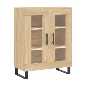 Dressoir 69,5x34x90 cm bewerkt hout sonoma eikenkleurig Dressoir 69,5x34x90 cm bewerkt hout sonoma eikenkleurig