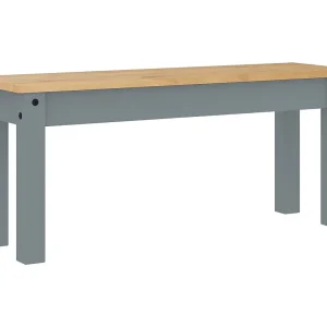 Eetkamerbank PANAMA 105x30x45 cm massief grenenhout grijs Eetkamerbank PANAMA 105x30x45 cm massief grenenhout grijs