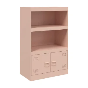 Dressoir 67x39x107 cm staal roze Dressoir 67x39x107 cm staal roze